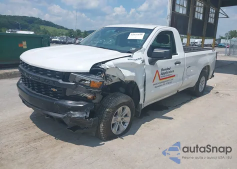 2020 Chevrolet Silverado 1500 4Wd Long Bed Wt из США, поврежденный, VIN 3GCNYAEH4LG201547